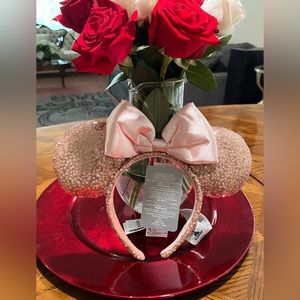 Rose Gold Minnie Mouse Headband